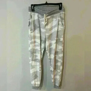 American Eagle Grey White Camo Joggers Sweatpants Women’s Size Small